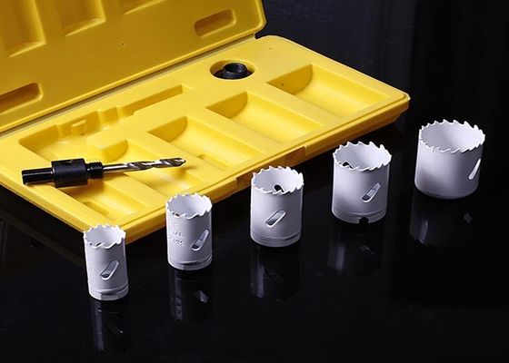 7PC بي تقطيع المعادن هول المنشار الفولاذ المقاوم للصدأ، 32MM 38MM القطر كبير هول
