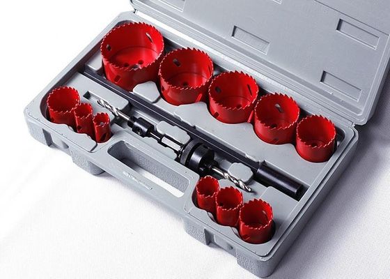 14PC الأحرار ثنائية المعدن هول المنشار، المنشار الملعب مخصص الأسنان هول قطع تعيين