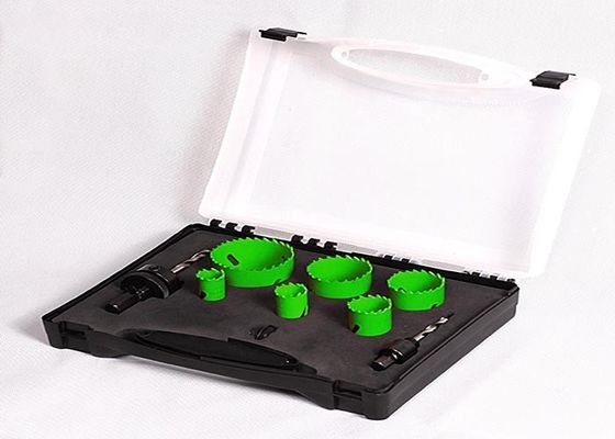 الكهربائيين ثنائية المعدن هول المنشار حفر مع مجموعة 38MM قطع العمق، حالة من البلاستيك