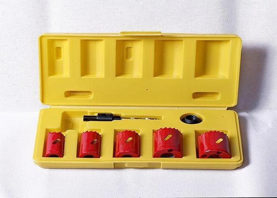 وشهدت 7PC الأحرار ثنائية المعدن ثقب الفولاذ المقاوم للصدأ M3 / M42 مع العرش / محول