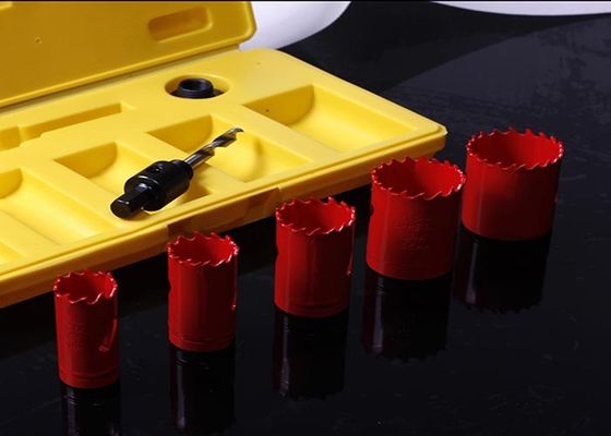 وشهدت 7PC الأحرار ثنائية المعدن ثقب الفولاذ المقاوم للصدأ M3 / M42 مع العرش / محول
