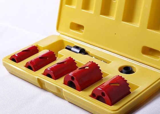 وشهدت 7PC الأحرار ثنائية المعدن ثقب الفولاذ المقاوم للصدأ M3 / M42 مع العرش / محول